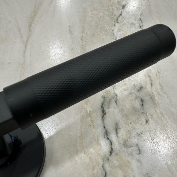 NEW Emtek Knurled L-Square Left Handed Non-Turning Two-Sided Dummy Door Lever - Picture 3 of 7